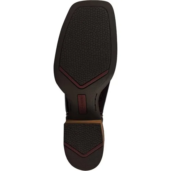 Women Square Toe Western Boots Wide Calf Cowgirl Boots Pull On Embroidered Red - Picture 7 of 9